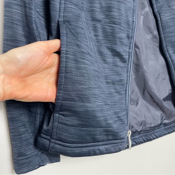 ARIAT vanquish full zip grey/blue jacket with ariat tek, size small - Picture 7 of 11